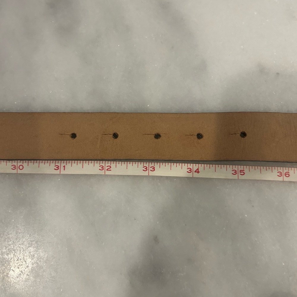 Women’s Carlisle size Large  1”skin belt. 37” length. lizard/snake grey tone - Picture 8 of 8